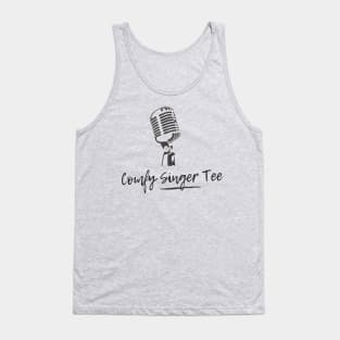 Comfy Singer Tee Microphone Vocalist Choir Funny Tank Top